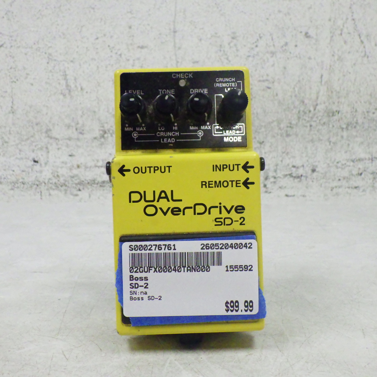 Used Boss SD-2 Overdrive Pedal